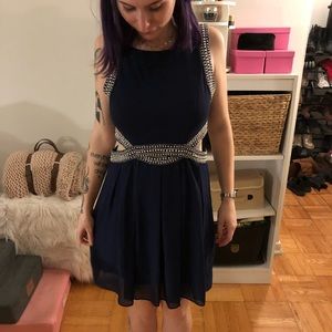 Beautiful Navy blue cutout dress